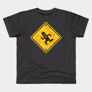 Cactuar Crossing Road Sign Kids T-Shirt